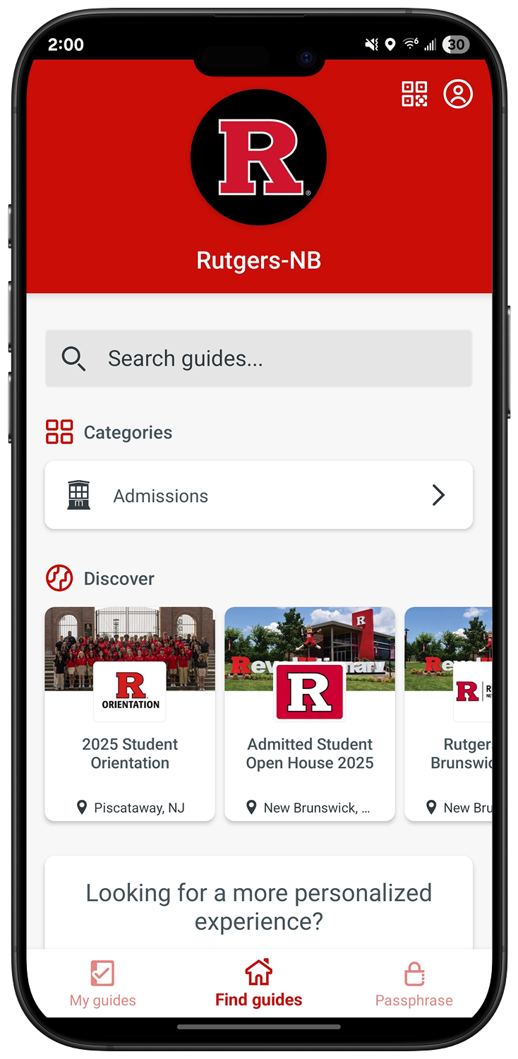 Welcome Week app